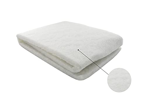 CNZ Fish Pond Filter Pad Media, White - size: Coarse 12"x48"x0.75" thick