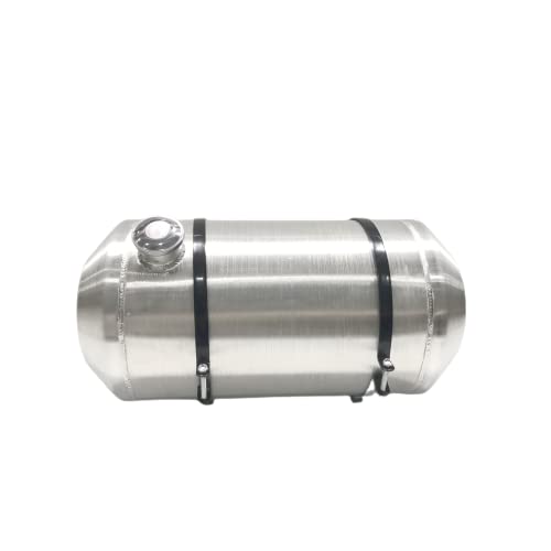 JSD 11.63 Gallons 12"x24" Aluminum Spun Round Gas Tank Fuel Tank End Fill 3/8" NPT Outlet-Off-road,rat rod, mini bike,go kart - size: 12" x 24"