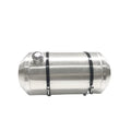 JSD 11.63 Gallons 12"x24" Aluminum Spun Round Gas Tank Fuel Tank End Fill 3/8" NPT Outlet-Off-road,rat rod, mini bike,go kart - size: 12" x 24"