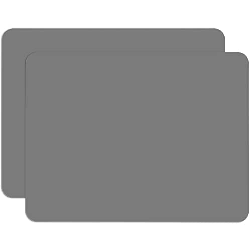 Gartful 2 Pack Silicone Crafting Mats, 15.7" x 11.8" Silicone Mat for Crafts, Large Heat Resistant Sheet for Jewelry Casting Molds, Epoxy Resin, Painting, Counter Table Protector, Placemat, Dark Gray - color: Dark Gray, size: 2pcs - 15.7 x 11.8 inches