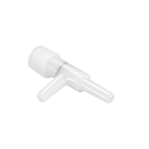 uxcell Aquarium Air Valve 2 Way Air Pump Control Valves for Fish Tank Plastic White 20Pcs