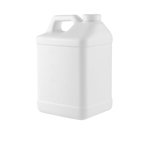 kitchentoolz 2.5 Gallon Water Jug – Heavy-Duty HDPE Carboy for Automotive Used Oil & Liquid Storage – 10 Quart Mixing Container with Secure Lid – Made in USA - White - color: White