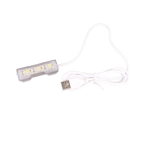 Mini USB LED Aquarium Fish Bowl Plastic Tank with White Light for Desk Tabletop Decor Energy-Saving Office Accent(Transparent) - color: Transparent