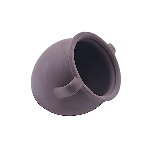 AnRui Ceramic Jar Aquarium Ornament Decor Natural Clay Vase Betta House Hideout Cave Pot Fish Tank Decorations Accessories for Cichlid, Small Fish, Shrimp to Play Hide Breed Habitat, Small - size: Small