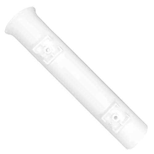 ISURE MARINE Fishing Rod Holder Bracket Wall Mounted Boat Side Mount Tool Holder Tube Links with Screws 2/3/4/6 Pole Tube (White/Black) - color: 6-Pole White