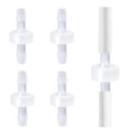 4Pcs 1/4 Check Valve Inch Vacuum One-Way Valves for Water Air Fuel Garden Hose Tank Well Pump Aquarium and Sprinkler Line Plastic Micro Diaphragm Stop for Fluid and Air Intake
