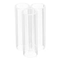 Homoyoyo Acrylic Crystal Shrimp Tube Shelter - 3 Holes Aquarium Hide for Cherry Shrimp & Small Fish Habitat