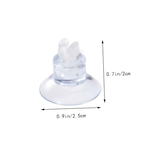 Toddmomy 18pcs Aquarium Airline Tube Holder Clips Rubber Suction Cups for Fish Tank Air Pump Accessories Aquarium Hose Fixed Isolation Clips