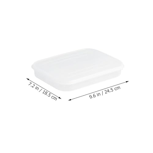 Yardwe Pe Soft Lid Stackable Refrigerator Storage Containers for Seafood, Fish, and Meat, Large Fridge Food Keeper Box with Airtight Seal for Cold Storage