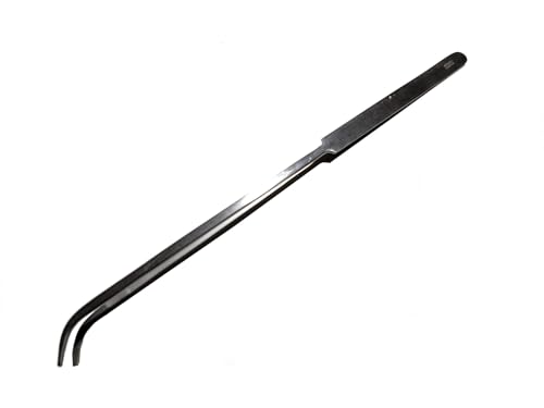Aqua Pinsettes 14in Curved Aquascaping Aquarium Fish Tank Cleaning Tools Plant Trimming Tweezer