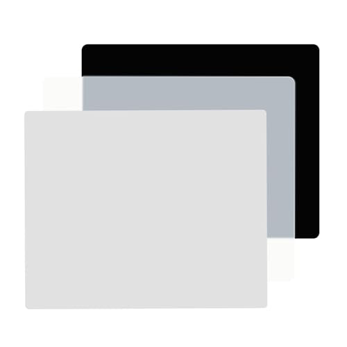 Silicone Crafting Mats, 12"x16"x2MM Large Art Mat for Crafts, Heat Resistant Non Stick Work Surface for Epoxy Resin, Jewelry Making, Painting, Clay, Scrapbooking and Table Protection, 3PCS - color: Black & Gray&translucent, size: 12"x16"