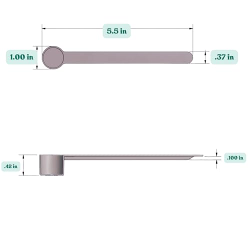 4 mL (3/4 Teaspoon) Long Handle Plastic Measuring Spoon for Coffee, Protein Powder, Pet Food, Spices, Grains, Dry Goods – Food-Grade BPA-Free (Pack of 10) - size: 4 mL | 1/4 Tablespoon | 3/4 Teaspoon