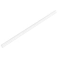 uxcell Clear Rigid Tubing 4mm(5/32'') ID x 6mm(1/4'') OD x 1Ft Length Round Plastic Polycarbonate Tube - size: 4mmx6mm