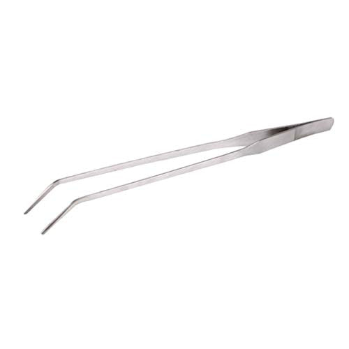 FEITA Extra Long 15 Inch Tweezer Stainless Steel Curved Tip for Aquarium Fishtank Aquascaping Tools, Aquarium Fishtank, Mega Reptile Feeding Tongs - style: 15Inch Curved-Tip