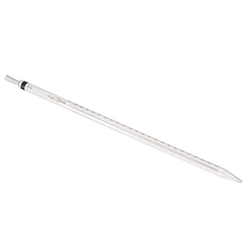 PATIKIL Graduated Dropper Pipettes, 1 Pcs 50ml Reusable Borosilicate Glass Pipette for Transfer Liquid for Laboratory, Chemistry, Clear - size: 50ml