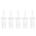 5 Pcs Aquarium Plastic Hose Barb Fitting 1/16" to 7/32" Hose ID Connectors Clear Plastic - size: 1/16"-7/32"