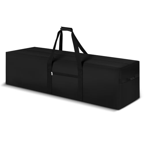 36 x 13 x 13 Inch, 100 L Extra Large Duffle Bag Camping Tent Storage Bag Heavy Duty Waterproof Sports Equipment Carrying Case for Tent Pole Travel Canopy Hammock Tripod Fishing Outdoor Moving - color: Black, size: 36 x 13 x 13 Inch, 100 L