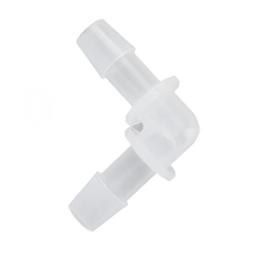 SUNGOOYUE Plastic Fitting 90 PE Elbow Hose Connector 6.4mm Same Diameter Tube Fitting for Pump Tube and Silicone Fish Tank Hose Connection Antiscratch Antirust (9.5mm) - size: 9.5mm