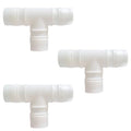 Plastic 1" ID Hose Barb Fittings, Equal Barbed Tee Pipe Connectors 3 Way Joint Splicer Mender Union Adapter for Boat Aquarium, Pack of 6 - size: 1 Inch