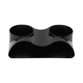 Aquarium Cave Hideout Tunnel, 2-Hole Under Gravel Fish Tank Hide, Black Plastic, 7 x 3.5 x 2.25 in, 2.25 in Openings, Fish and Shrimp Cave Decor