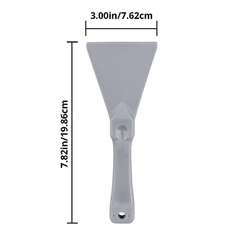 SPARTA Polypropylene Scraper Tool Food Safe Scraper for Removing Caked-On Residue in Commercial Kitchens, Plastic, 7.82 x 3 Inches, Black - color: Black
