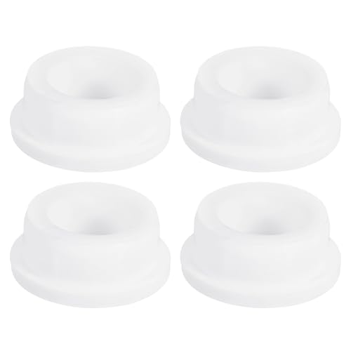 uxcell 4Pcs White Plug Holes, Waterproof Rubber Button Plug for 33mm / 1.3" Hole - size: 33mm