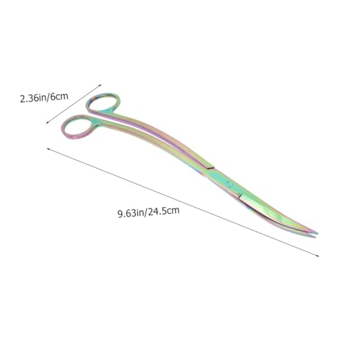 Stainless Steel Aquatic Scissors Professional Aquarium Plant Trimmer Tool for Cleaning Portable 10-inch Length for Aquascaping and Fish Tank Maintenance