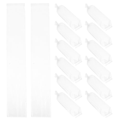 Hemobllo 50pcs Aquarium Fish Shipping Bags 6x34cm Thick Plastic Fish Transport Bags Leak-proof for Live Betta Guppy Transport