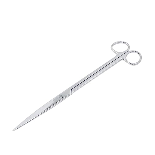 Long Handle Straight Scissors Stainless Steel Aquatic Weed Shears Heavy Duty Garden Scissors for Aquarium Plant Maintenance