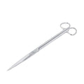 Long Handle Straight Scissors Stainless Steel Aquatic Weed Shears Heavy Duty Garden Scissors for Aquarium Plant Maintenance