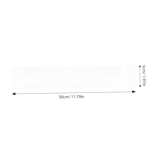 Aquarium Overflow Comb Transparent Fish Comb for Fish Separation Avoids Overflow Easy Installation Lightweight Suitable for Interconnected Aquariums Cups