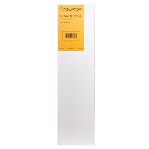 Aquatop Glass Lid and Clips for The HCA-12GT Tank, 3 mm Thick 22.8 in x 5 in, HCA-LID12GT