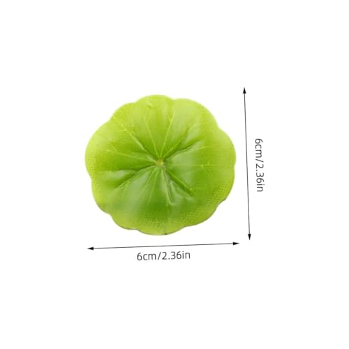 PRETYZOOM 30pcs Artificial Water Lily Leaves, Realistic Floating Water Lily Pads for Fish Tank, Aquarium, Pool, Home Decor, 2.36 Inches, Plastic