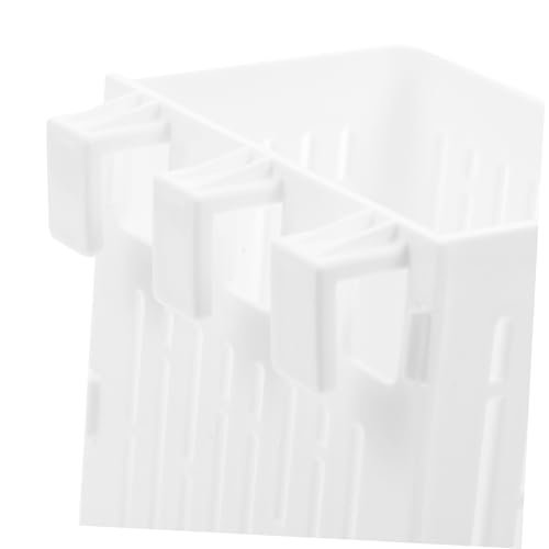 ibasenice 3pack Hanging Aquarium Plant Holder Live Aquatic Plants Hydroponic Baskets for Fish Tank Planting Baskets - color: White