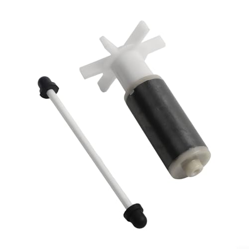 Submersible Pump Rotor with Stainless Steel Shaft, Plastic Aquarium Filter Replacement Part for Quiet Water Flow, 29x21mm & 53x25mm Sizes, Black/White/Blue (5M) - size: 5M