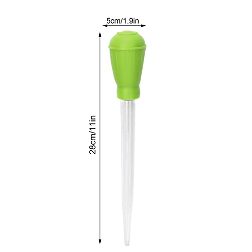 GLOGLOW Aquarium Gravel Cleaner, ABS Mini Manual Water Changer, Accurate Fish Tank Dropper for Cleaning and Feeding, Ideal for Small Aquariums and Office Use (Green)