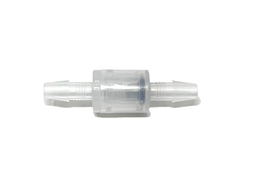 1/4" Barb Polypropylene Ball Cone Spring Check Valve One Way Inline 2 PK [JS-106-1/4-2] For Fish Tanks, Orthotics- Valvula Check Para Peceras y Flujos de una direccion