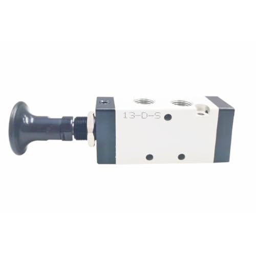 Push-Pull Valve AirTAC 4L110-06 1/8" NPT 5/2 Way Hand Lever 2 Position 5 Way Pneumatic Air Manual Control Direct Acting Type 0-145 PSI - size: 1/8 NPT, style: 5/2 way
