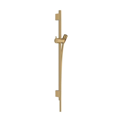 hansgrohe Unica Wallbar S, 24" Shower Slide Bar with Adjustable Handheld Shower Holder in Brushed Bronze, 28632140 - color: Brushed Bronze