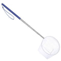Aquarium Fish Net, Aquarium Shrimp Net 4 Inch Small Fish Tank Shrimp Net with 8.6" to 39" Long Extendable Stainless Steel Handle Round Fine Mesh Aquarium Debris Cleaning Tools