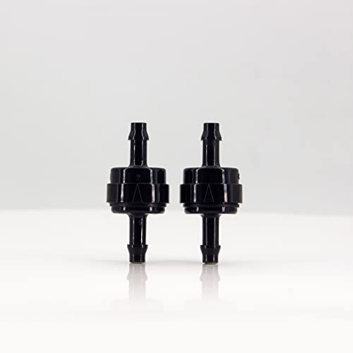 Automotive Oil Line Spring & Vacuum Check Valves, PA66 Material, 1/8" to 5/16" Sizes, High Temperature & Corrosion Resistance (3/16" x 2 PCS) - size: 3/16"