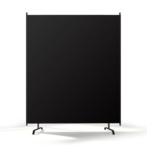 Room Divider Panel, 100% Blackout Privacy Screens with Wider Feet, 5 Ft Portable Room Partition for Room Separator, Room Divider Screen Partition Room Dividers Freestanding - size: 1 Panel 5FT W