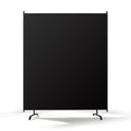 Room Divider Panel, 100% Blackout Privacy Screens with Wider Feet, 5 Ft Portable Room Partition for Room Separator, Room Divider Screen Partition Room Dividers Freestanding - size: 1 Panel 5FT W