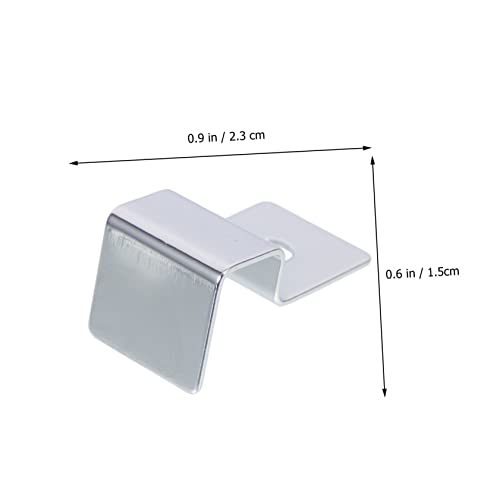 4pcs Stainless Steel Aquarium Lid Holders Sturdy Glass Cover Brackets for Fish Tanks for Open Aquariums Turtle Tanks and Practical Support Clips for