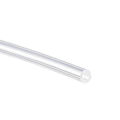 uxcell Silicone Tubing 5/32"(4mm) ID X 9/32"(7mm) OD 6.6ft(2m) Silicone Rubber Tube Air Hose Pipe for Pump Transfer Clear - size: 4mm x 7mm