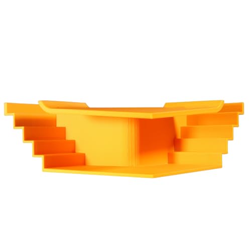 Aquarium Undergravel Fish Tunnel Cave, Orange, Plastic/Resin, Modern, 3DP, Fish Tunnel - color: Orange, style: Style 1