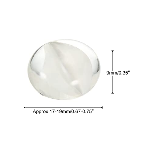 MECCANIXITY Decorative Flat Glass Marbles 17-19mm Rock Vase Filler Beads Pebbles Petal White for Fish Tank Table Scatter Decor, 100 Pcs - color: White