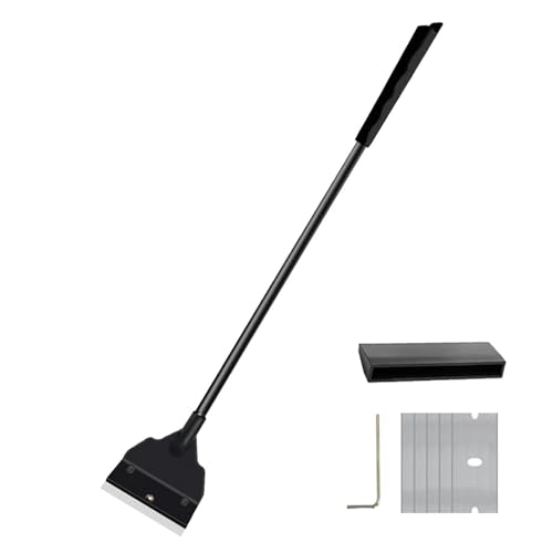 Handheld Sand Flattening Gadget, Aquarium Glass Scraper Tool, 13.8x2.4 Inches Wand with Stainless Blade, Function Algae Scraper, Slim Handle with Double Sided Design, Maintenance Tool for Tanks