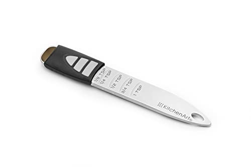 KitchenArt Pro Adjust-A-Teaspoon, Stainless Steel Measuring Spoon, Silver - size: Teaspoon