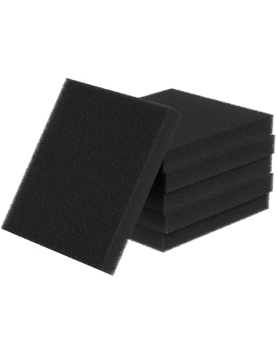Pawfly 6 Pack Aquarium Bio Sponge Fitler Media, 6.3" x 5.5" x 0.8" Cut-to-Size Foam 40 PPI Aquarium Filter Media Pad Inserts for ML350